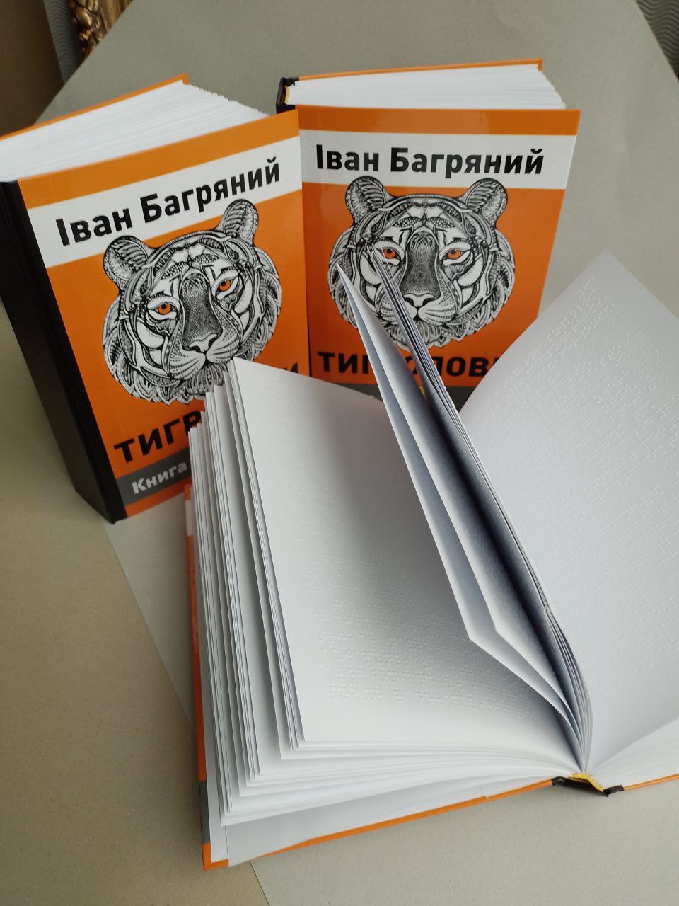 Іван Багряний Тигролови (Шрифт Брайля) комплект книг із 3 томів